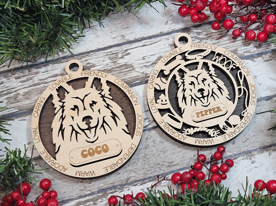 Personalized Dog ornaments