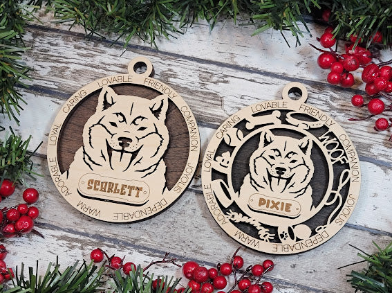 Personalized Dog ornaments