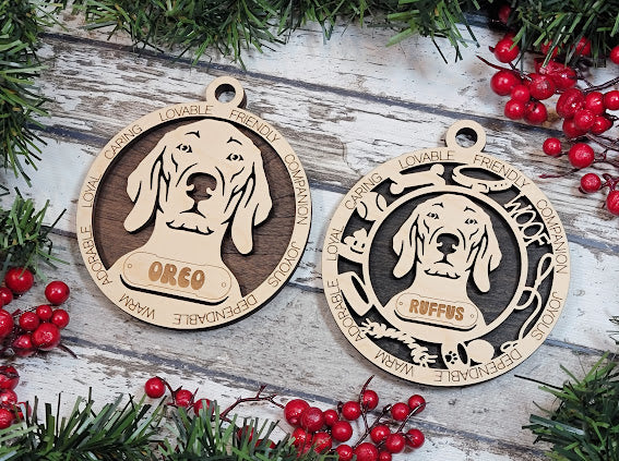 Personalized Dog ornaments