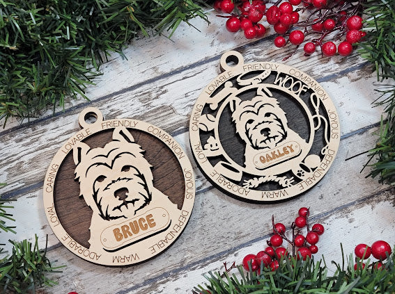 Personalized Dog ornaments