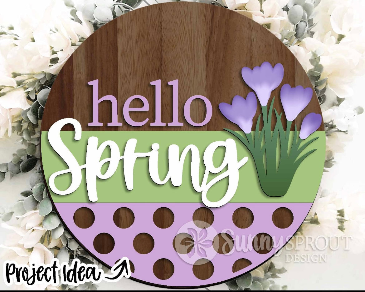 Spring/Easter Themed Door Hanger DIY KIT