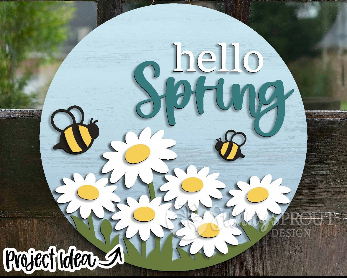 Spring/Easter Themed Door Hanger DIY KIT