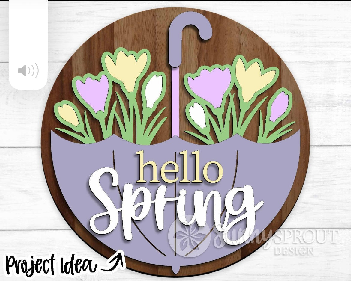 Spring/Easter Themed Door Hanger DIY KIT