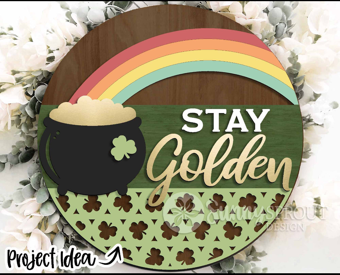 St. Patrick's Day themed door hangers DIY KIT