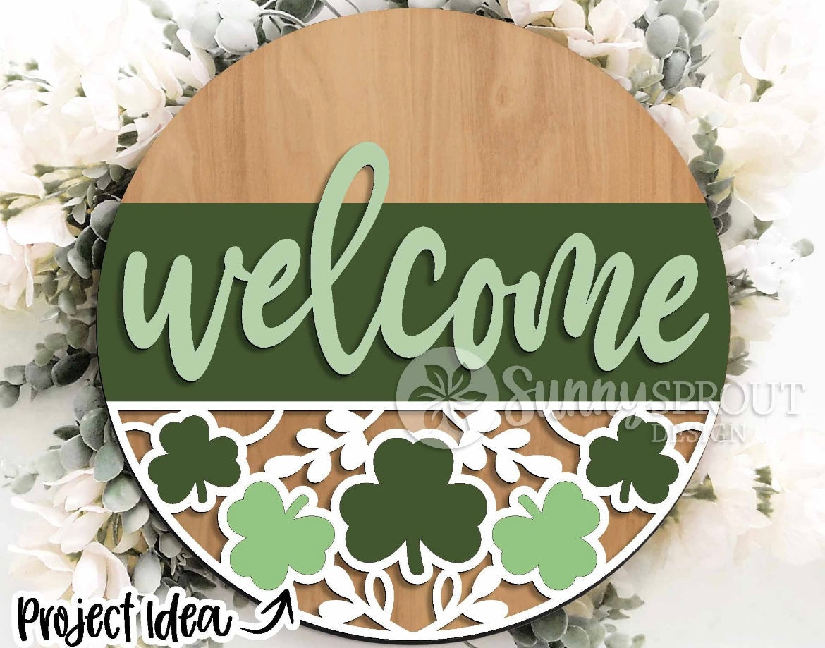 St. Patrick's Day themed door hangers DIY KIT