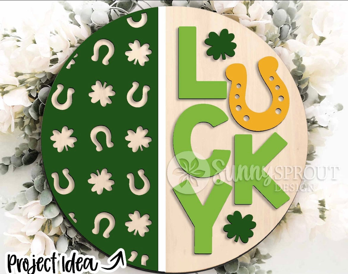 St. Patrick's Day themed door hangers DIY KIT