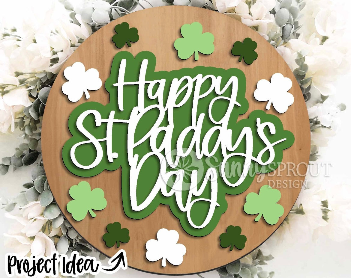 St. Patrick's Day themed door hangers DIY KIT