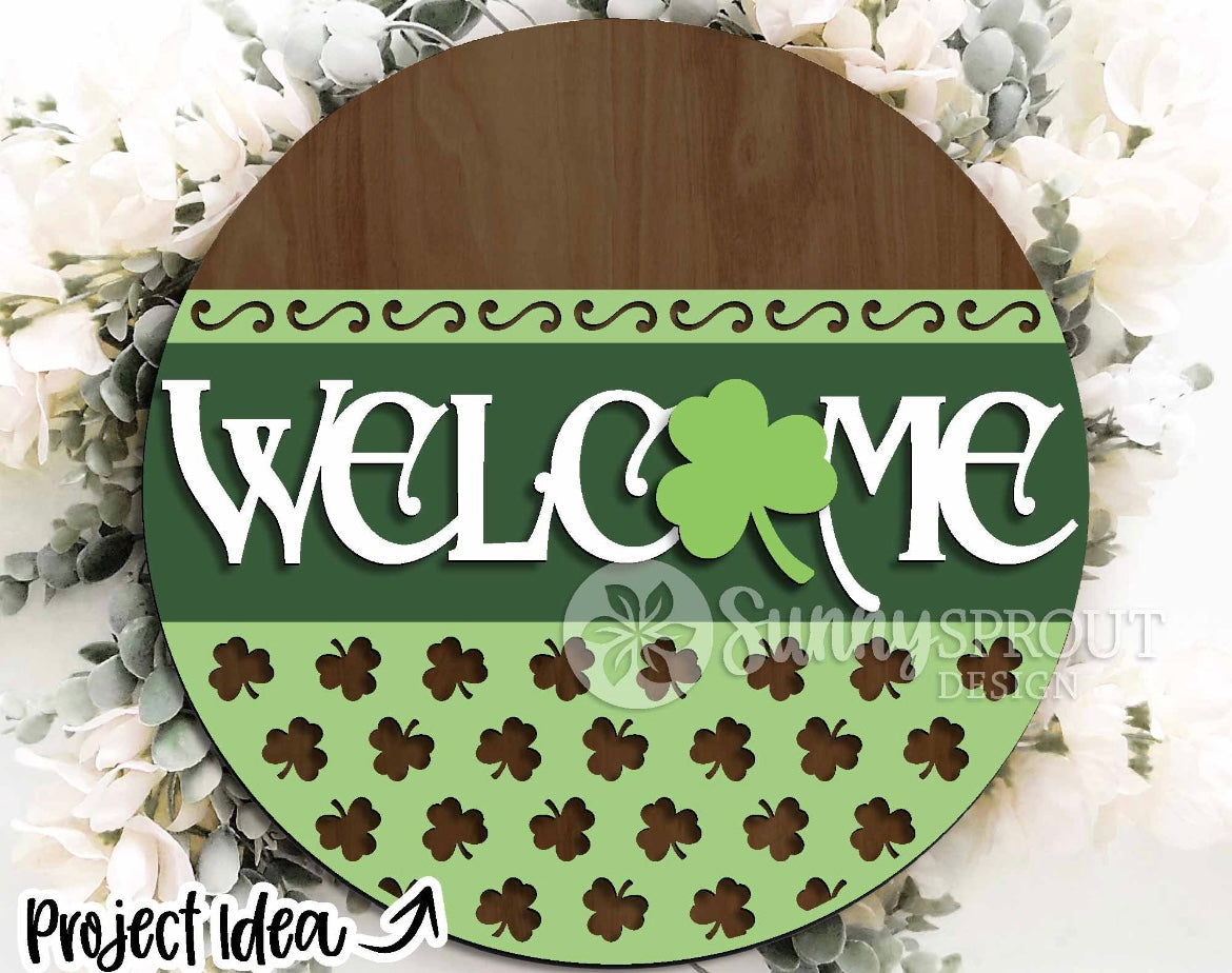 St. Patrick's Day themed door hangers DIY KIT