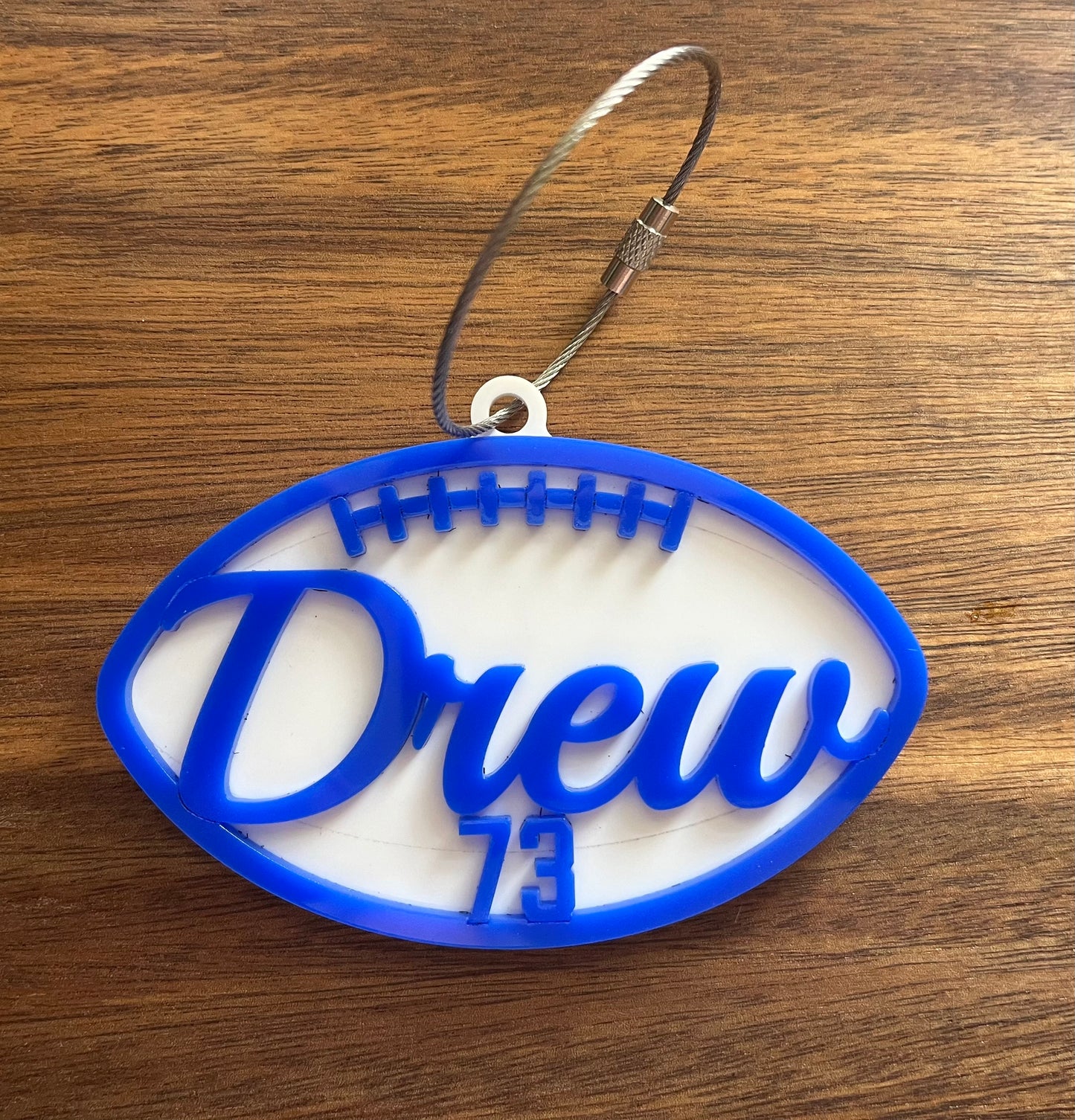 Customizable Acrylic Sports Bag Tag