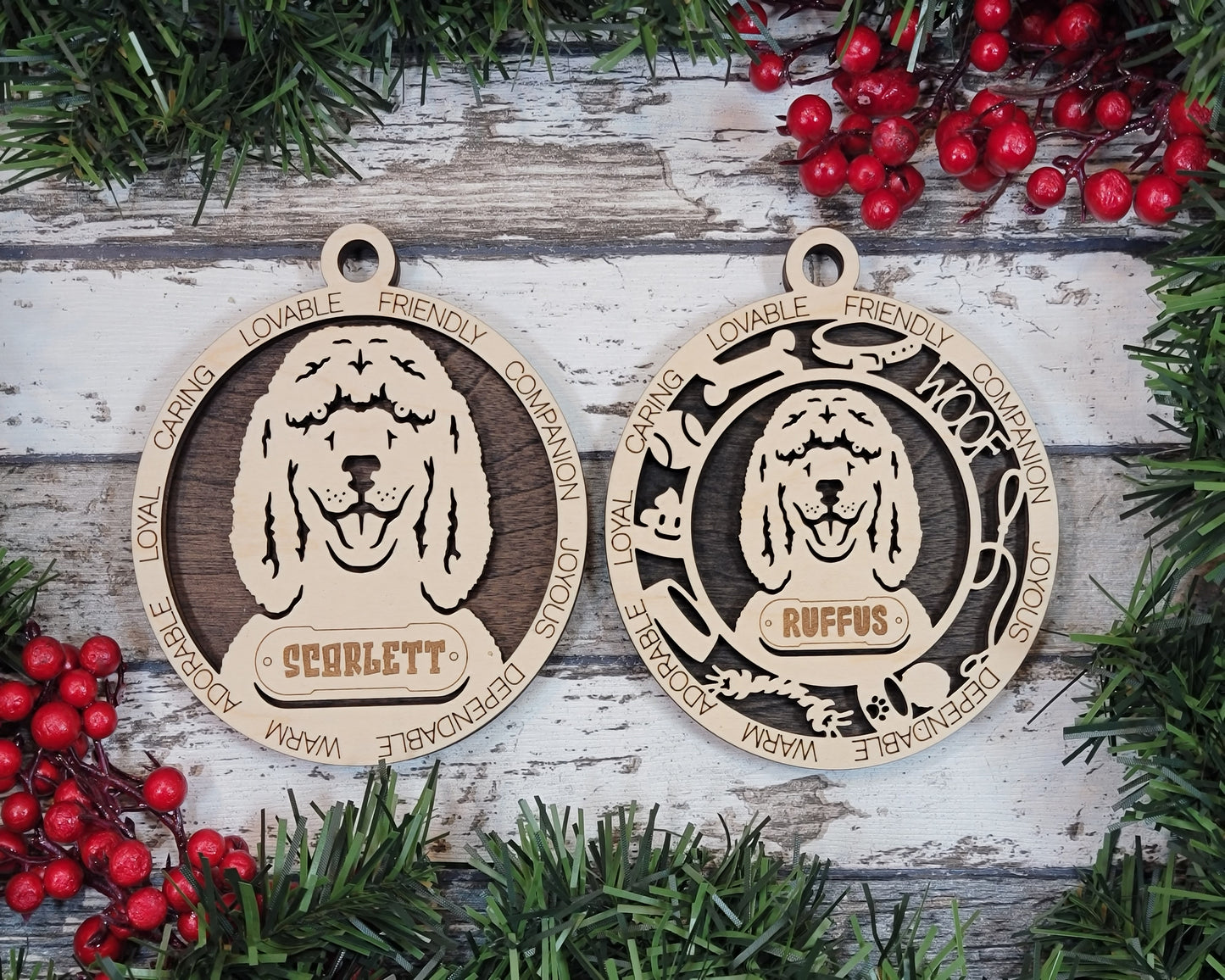 Personalized Dog ornaments