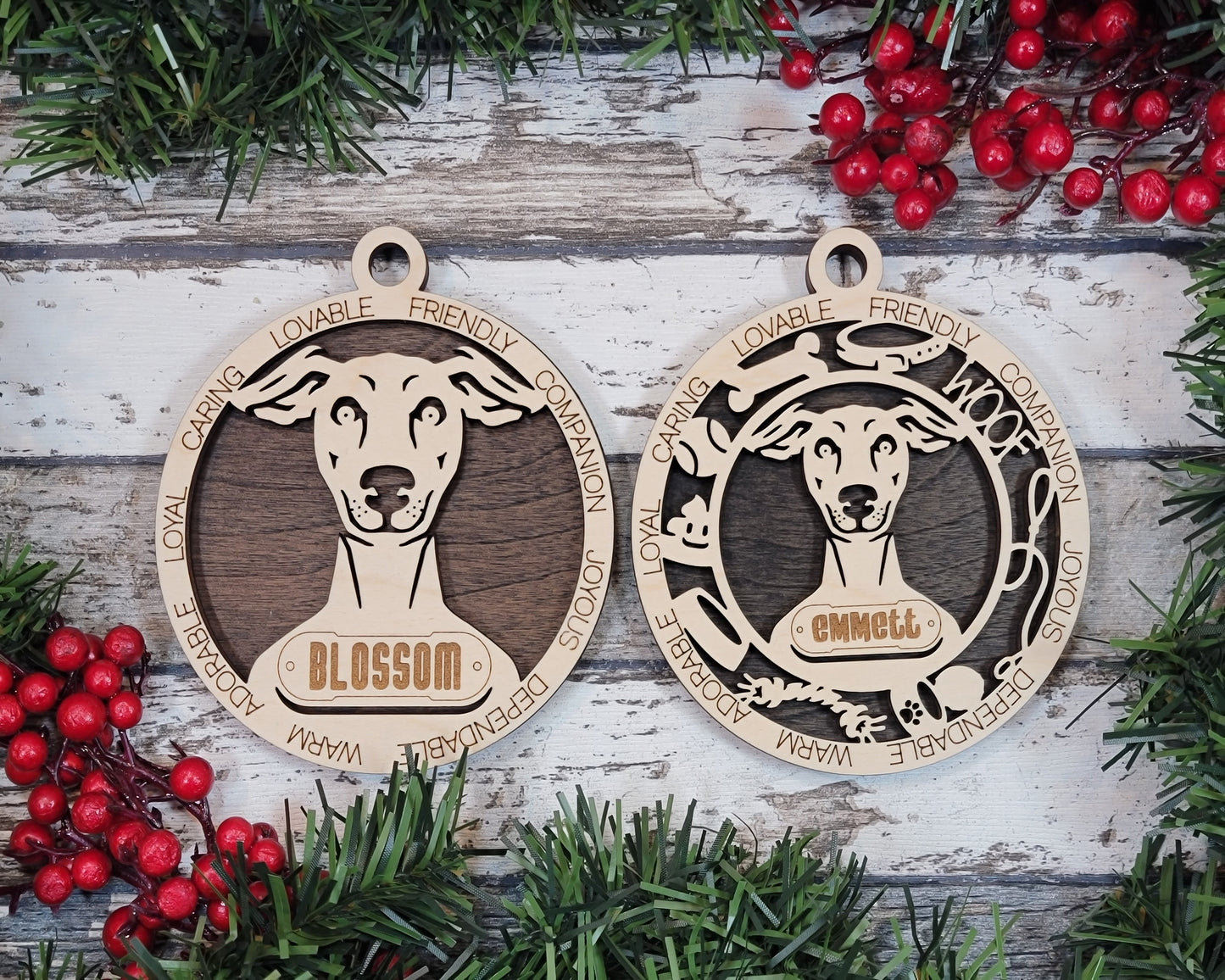 Personalized Dog ornaments