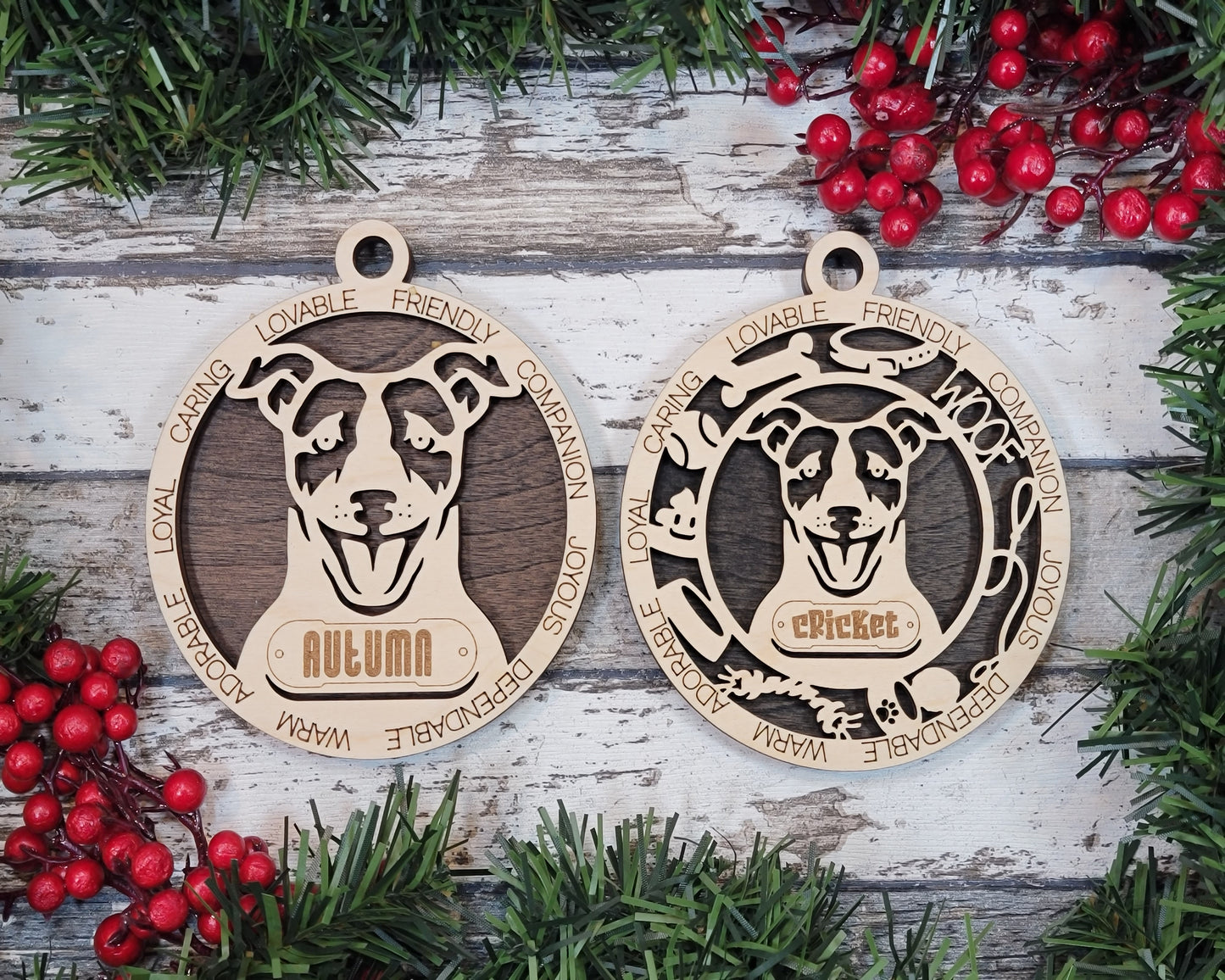 Personalized Dog ornaments