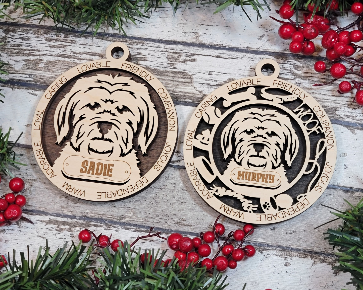 Personalized Dog ornaments