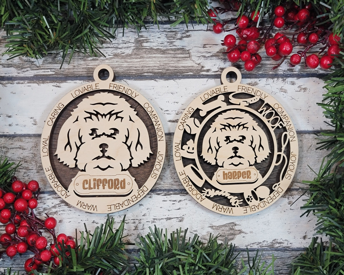 Personalized Dog ornaments