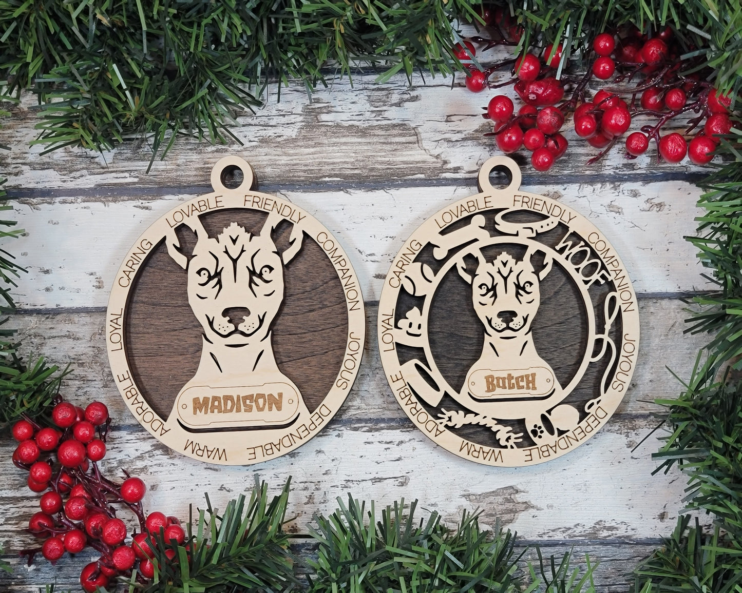 Personalized Dog ornaments