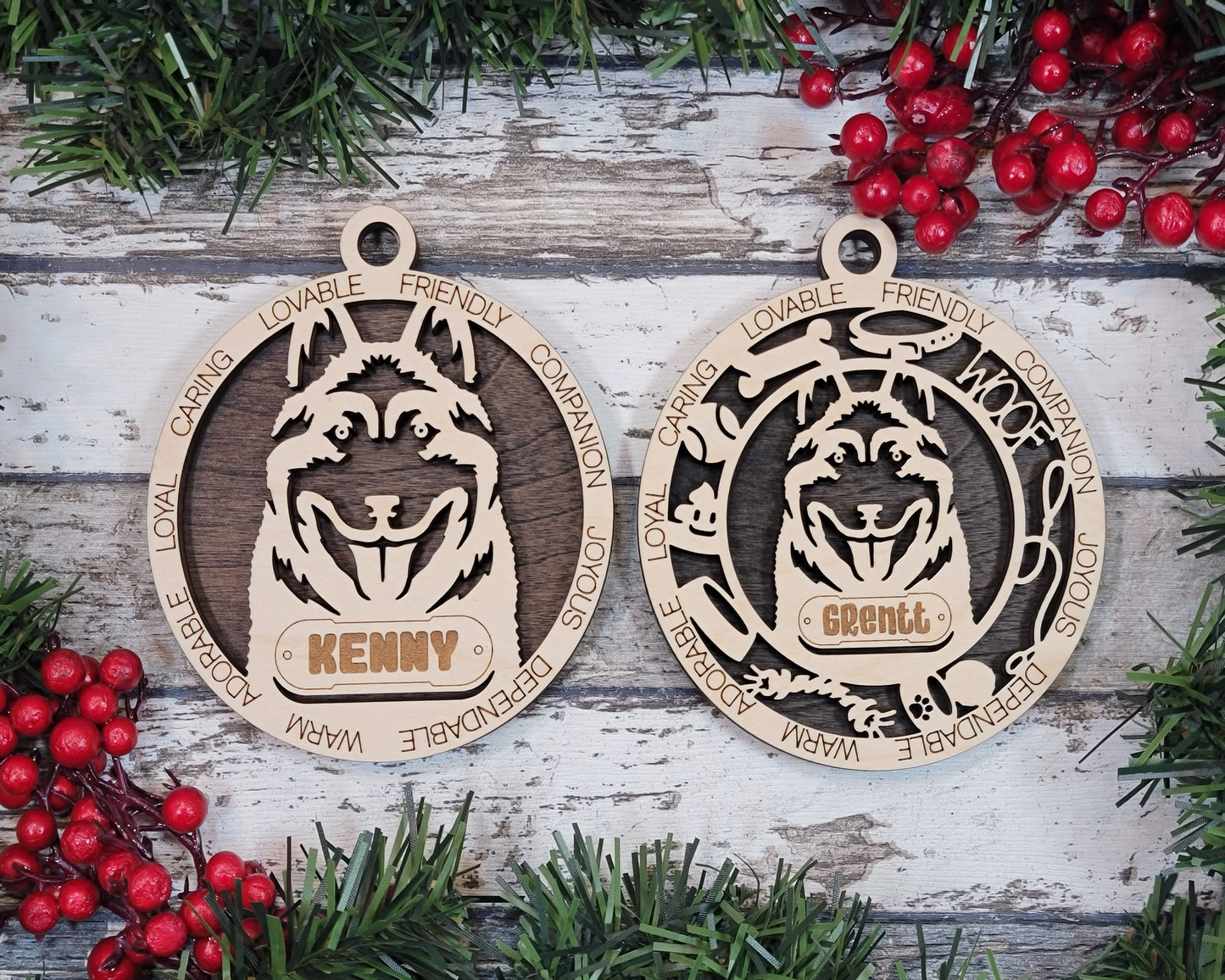 Personalized Dog ornaments