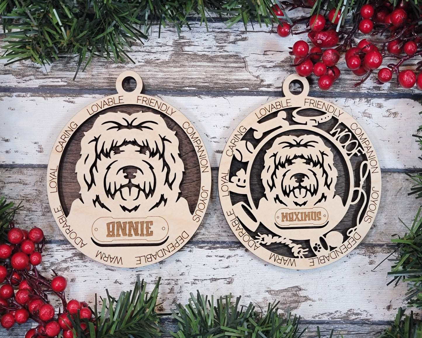 Personalized Dog ornaments