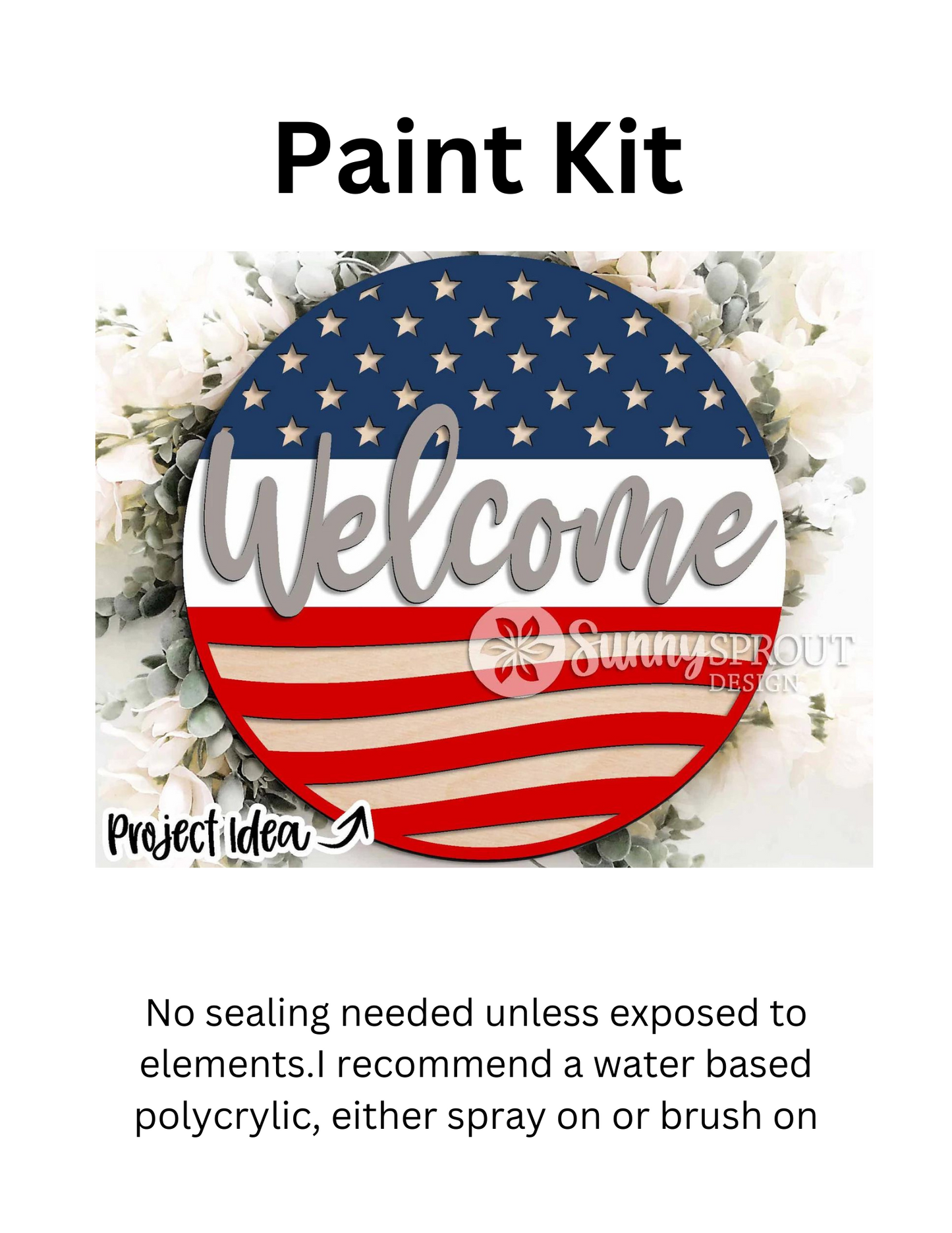 Patriotic Themed Door Hanger DIY kits