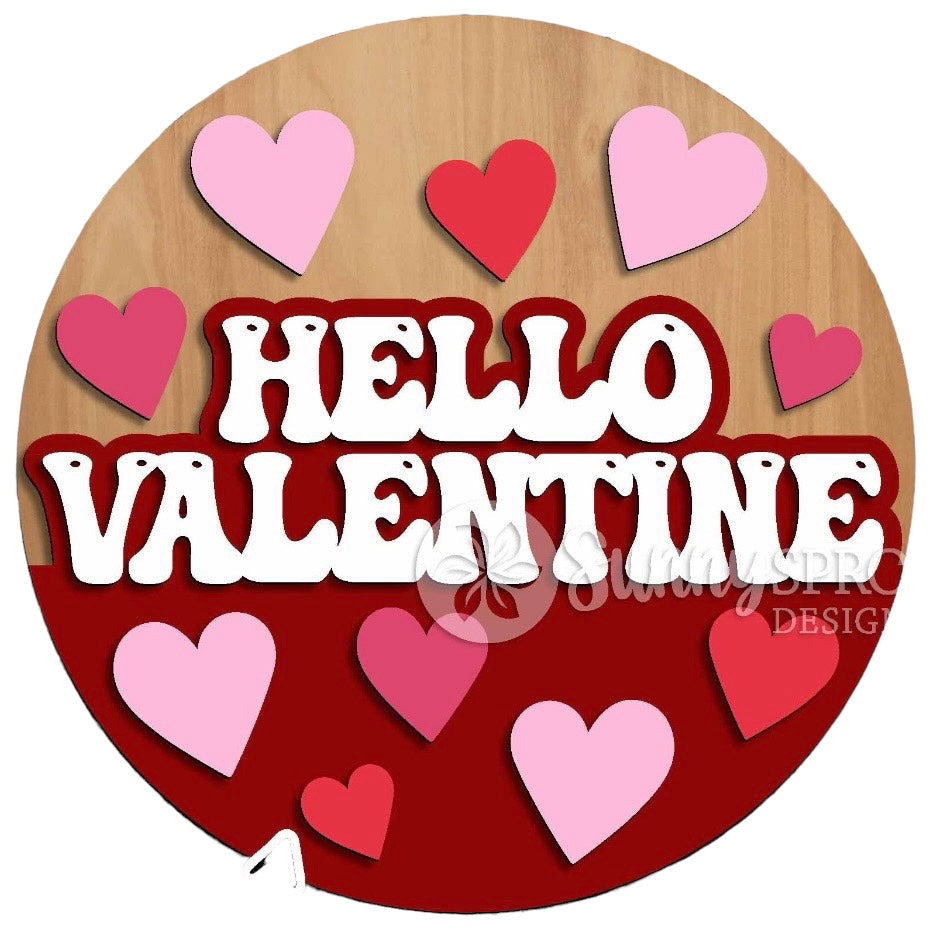 Valentines themed door hangers DIY KIT