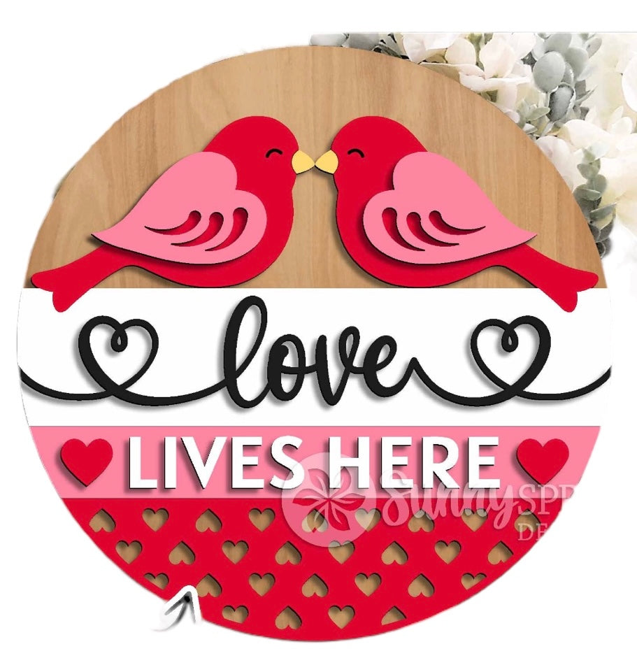 Valentines themed door hangers DIY KIT