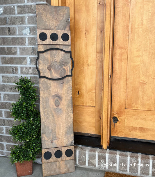 DIY porch leaner base