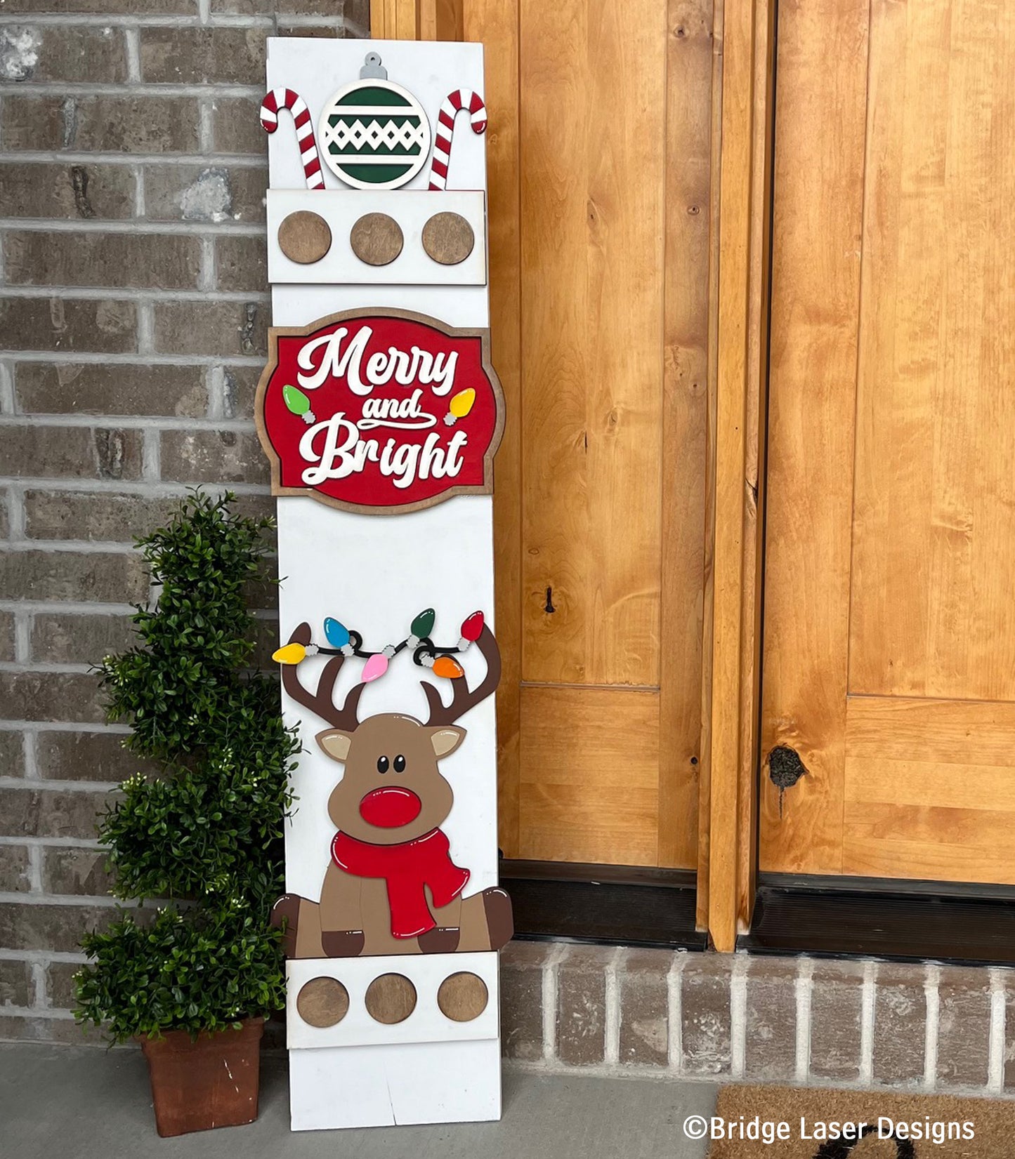 DIY porch leaner attachments