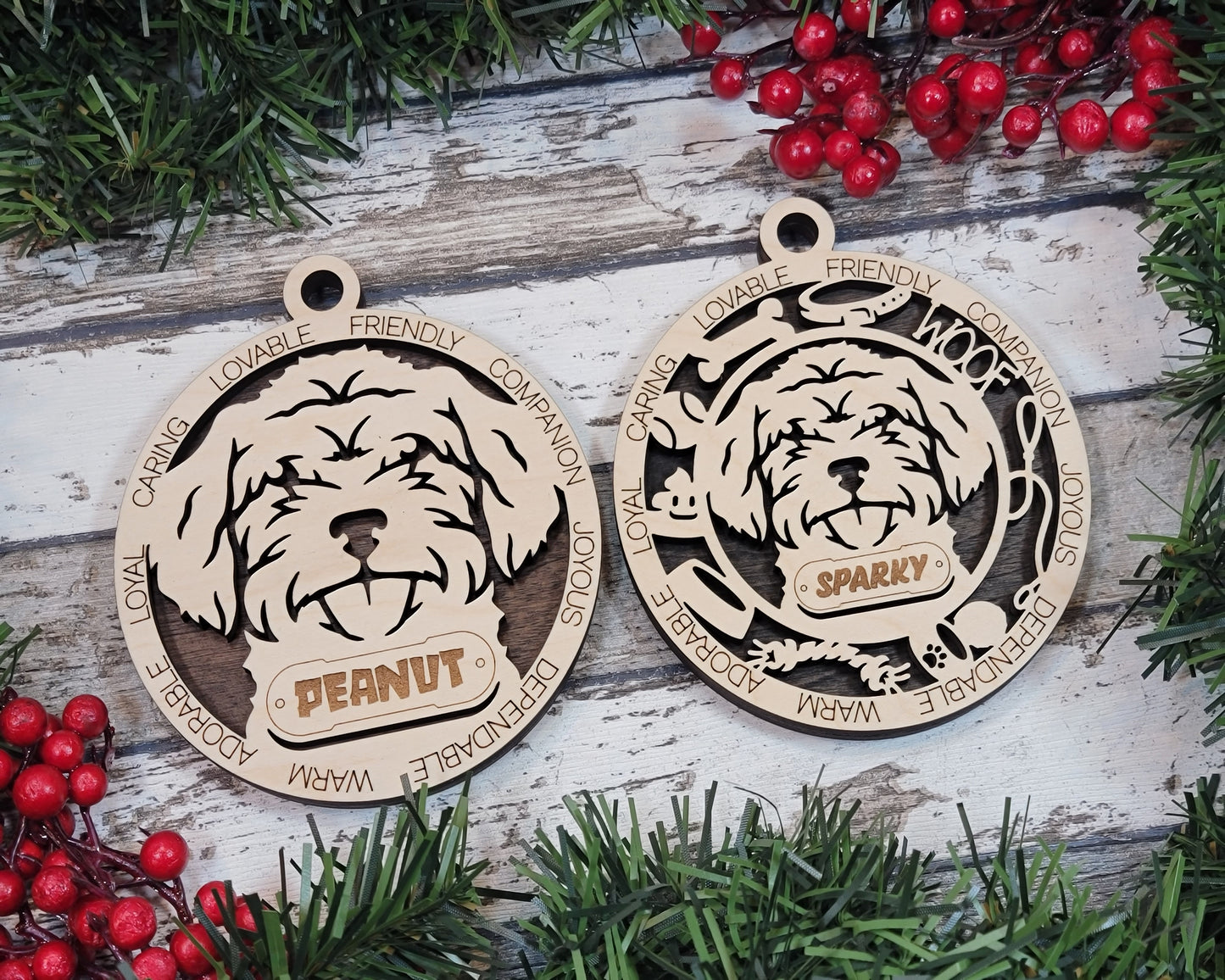 Personalized Dog ornaments