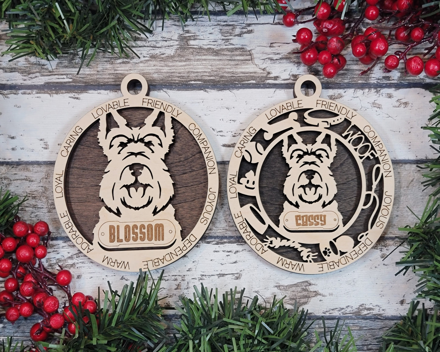 Personalized Dog ornaments