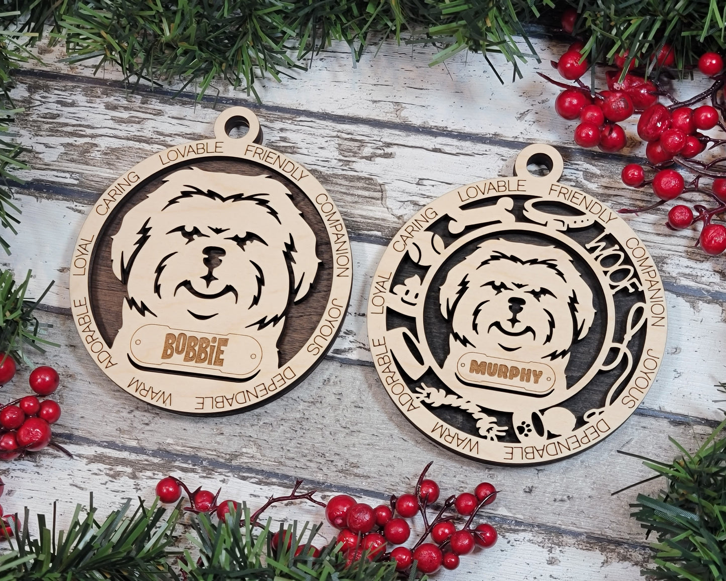 Personalized Dog ornaments