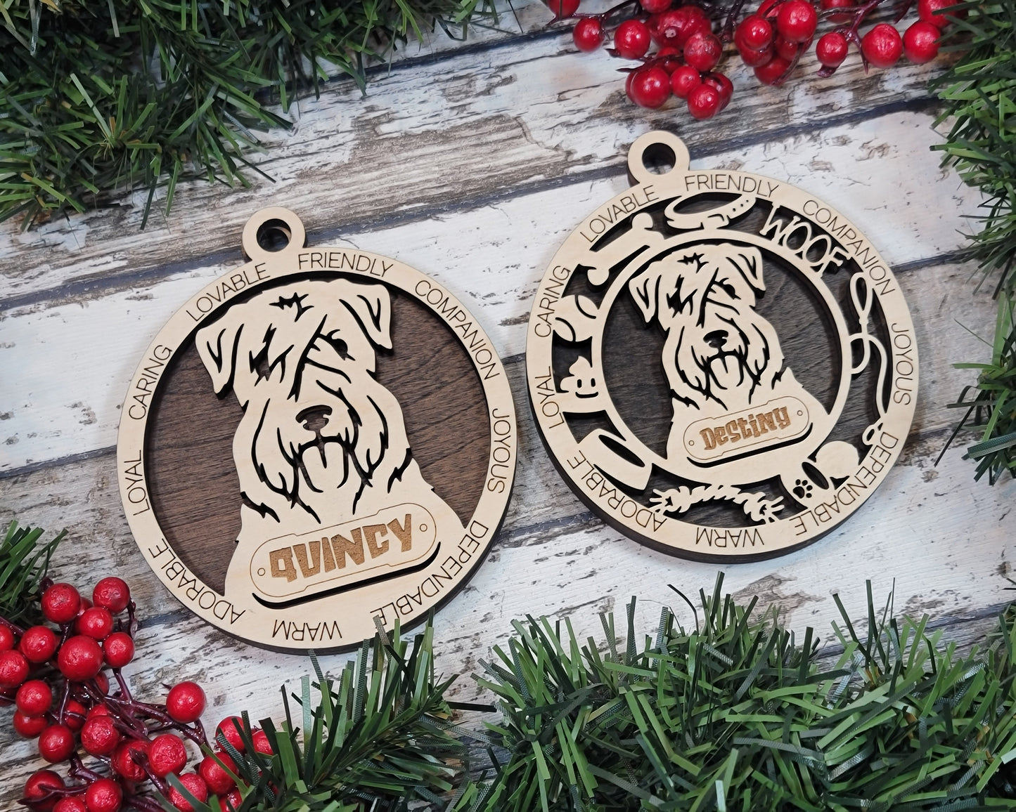 Personalized Dog ornaments