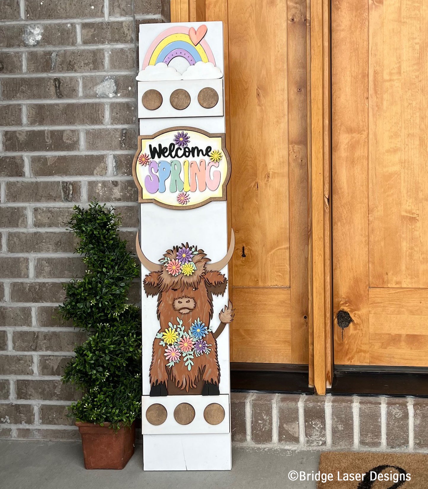 DIY porch leaner attachments