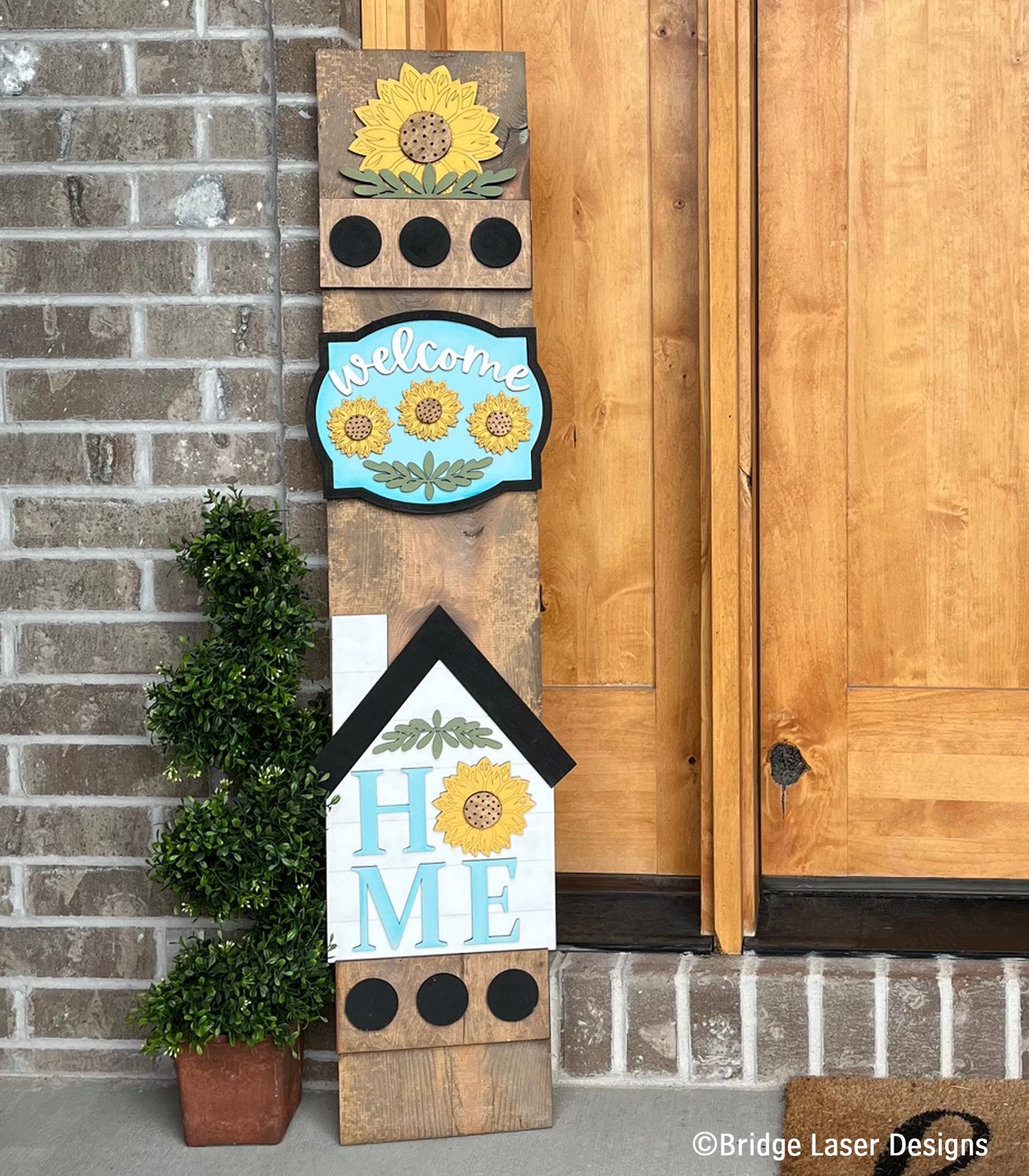 DIY porch leaner attachments