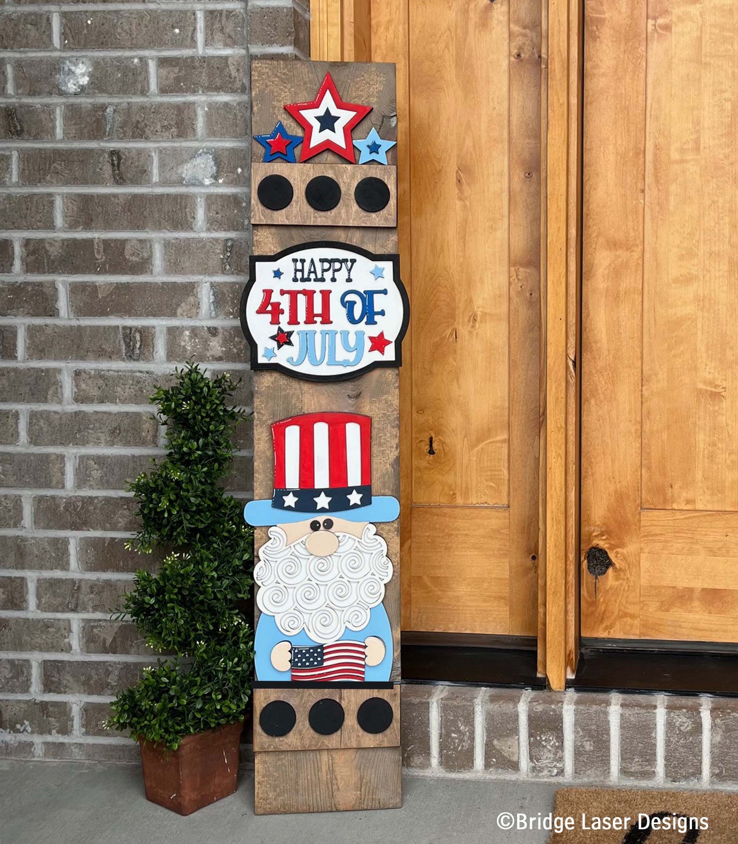 DIY porch leaner attachments