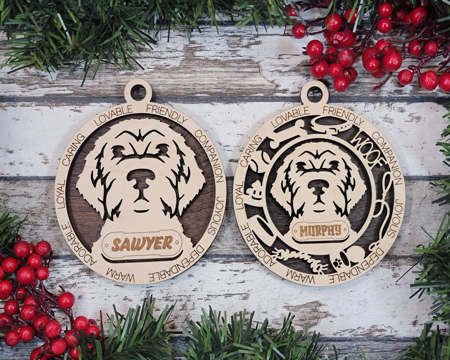 Personalized Dog ornaments